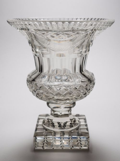 19th Century Victorian Glass Campagna Vase Circa 1880