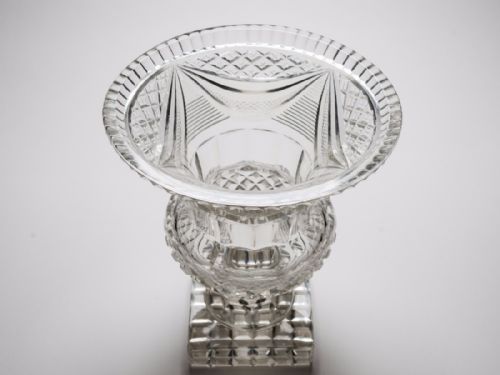 19th Century Victorian Glass Campagna Vase Circa 1880