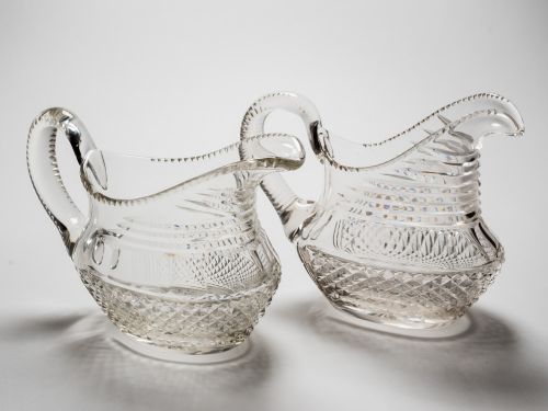 Pair of Edwardian Cut Glass Water Jugs Circa 1905