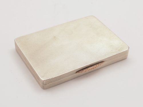 Art Deco Silver Calling Card Case London 1934