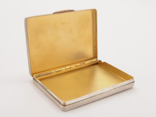 Art Deco Silver Calling Card Case London 1934
