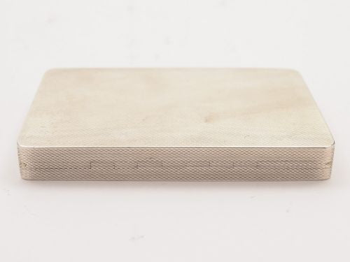 Art Deco Silver Calling Card Case London 1934