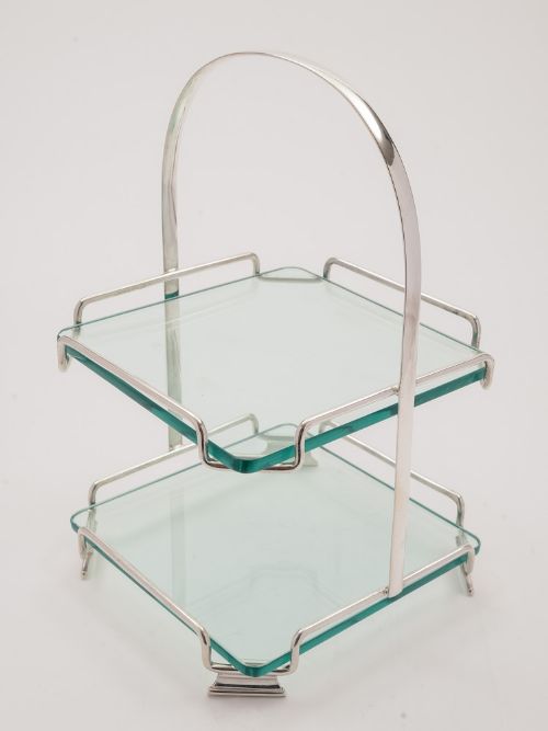 Art Deco 2 Tier Cake Stand Circa 1930
