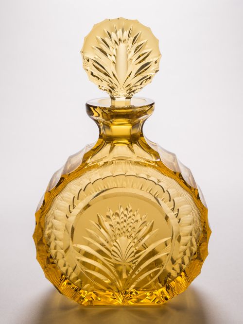 Amber Coloured Art Deco Liqueur Set Circa 1930