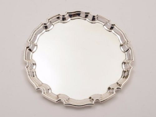 Silver Card Salver London 1937