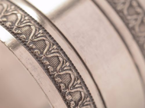 Cased Set of 6 Edwardian Napkin Rings Circa 1905