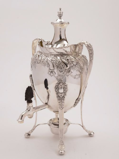 Victorian Silver Plated Tea Urn Circa 1880