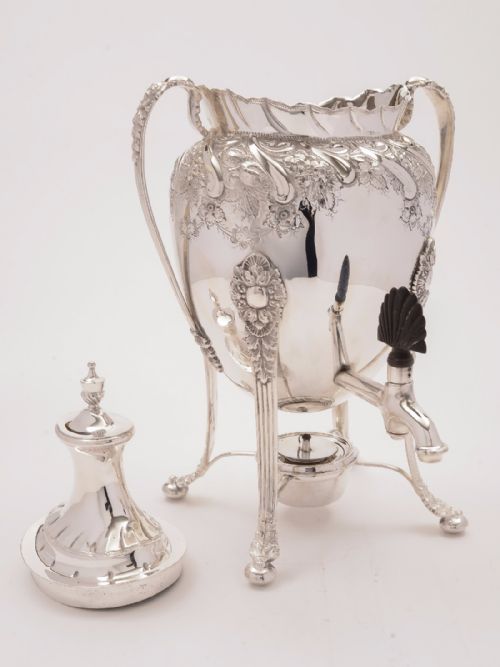 Victorian Silver Plated Tea Urn Circa 1880