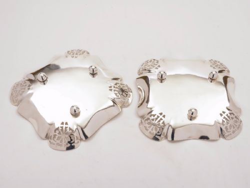 Silver Plated Two Tier Cake Stand Circa 1920