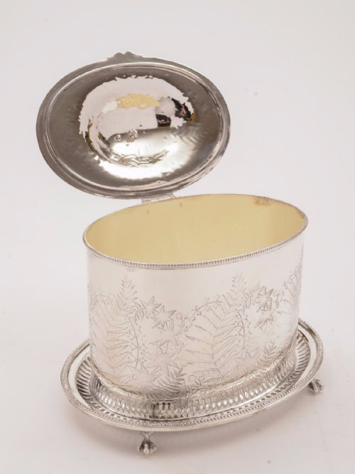 Victorian Oval Biscuit/Cookie Box Circa 1880