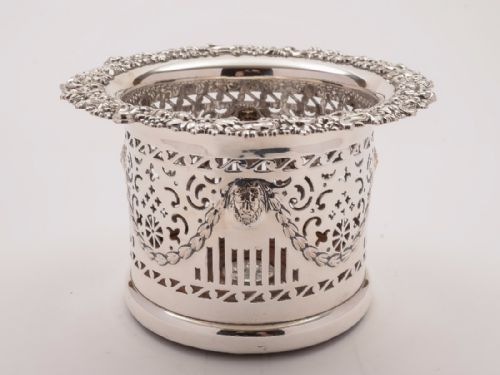 Victorian Silver Plated Champagne Coaster Circa 1880