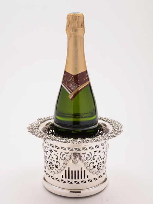 Victorian Silver Plated Champagne Coaster Circa 1880