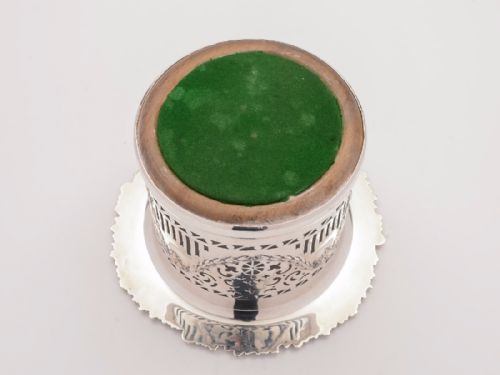 Victorian Silver Plated Champagne Coaster Circa 1880