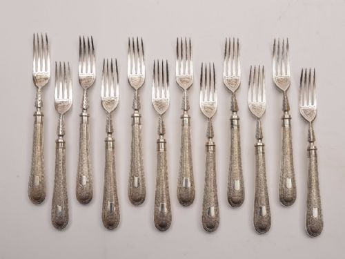 Victorian 24 Piece Dessert Set Circa 1880