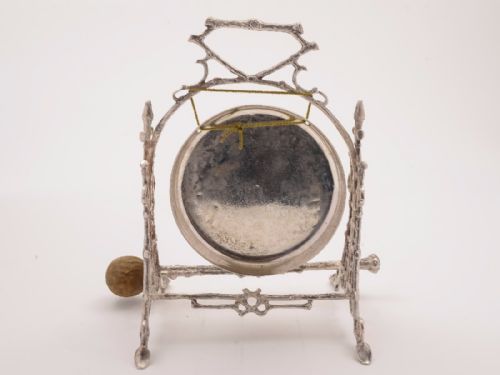 Victorian Silver Plated Dinner Gong Circa 1890