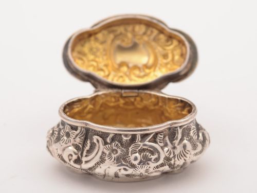 Edwardian Silver Pill Box Birmingham 1902