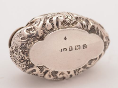 Edwardian Silver Pill Box Birmingham 1902