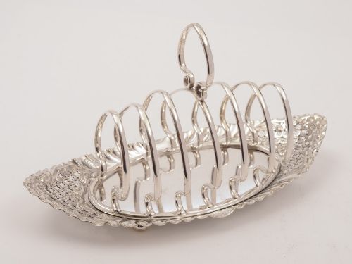 Edwardian Silver Plated Toast Rack Circa 1905