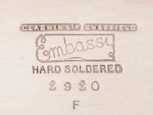 Art Deco Oblong Silver Plated Serving Tray Circa 1930