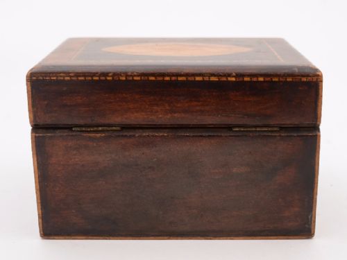 Edwardian Pen-Work Tea Caddy Circa 1905