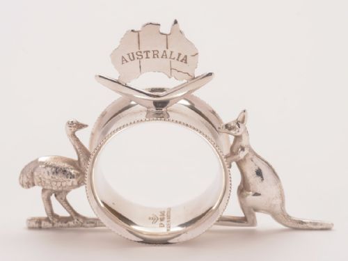 Australian Silver Plated Novelty Napkin Ring Circa 1910