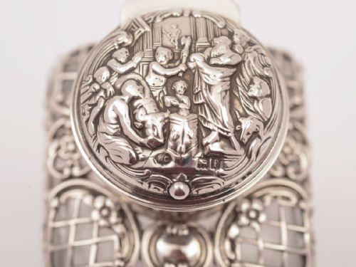 Early 20th Century Silver Topped Scent Bottle London 1901