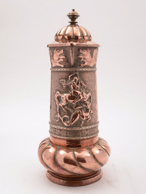 Arts & Crafts Copper Flagon Circa 1900