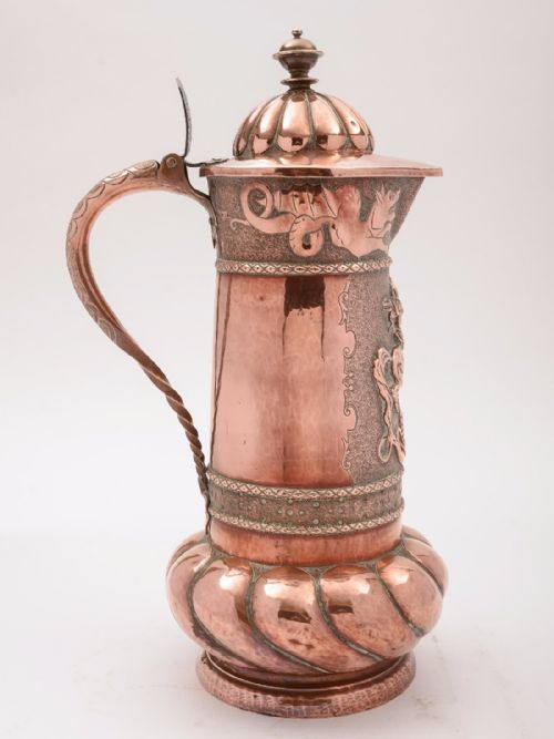 Arts & Crafts Copper Flagon Circa 1900