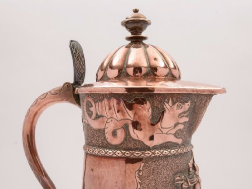 Arts & Crafts Copper Flagon Circa 1900