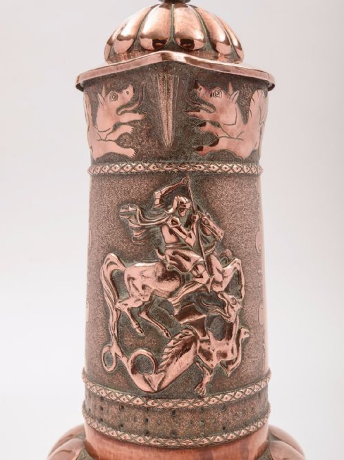 Arts & Crafts Copper Flagon Circa 1900