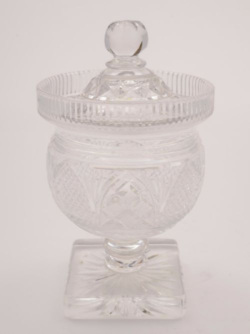 Victorian Glass Preserve Jar Circa 1890