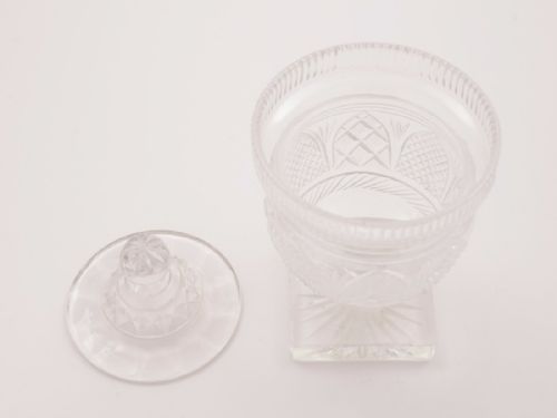 Victorian Glass Preserve Jar Circa 1890