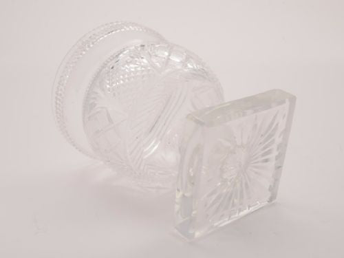 Victorian Glass Preserve Jar Circa 1890