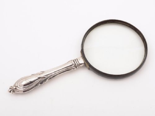 19th Century Silver Handled Magnifying Glass
