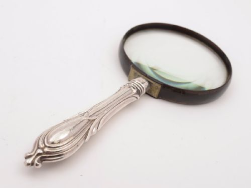 19th Century Silver Handled Magnifying Glass