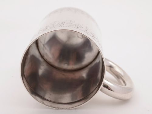 Victorian Silver Pint Tankard London 1881