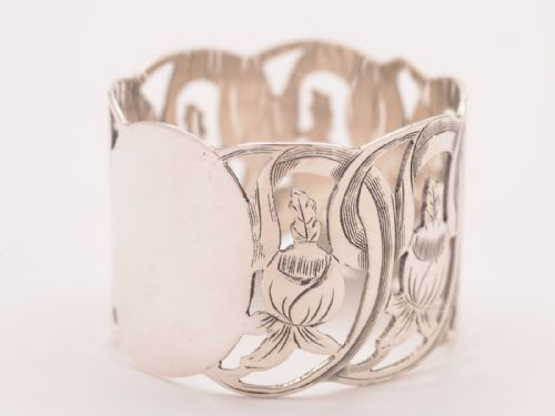 Edwardian Silver Napkin Ring Birmingham 1902