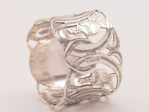Edwardian Silver Napkin Ring Birmingham 1902