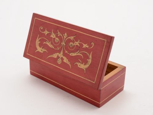 Inlaid Italian Sorrento Ware Photo Frame and Ring Box Circa 1905