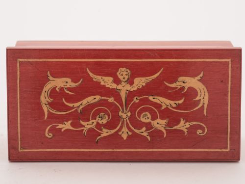 Inlaid Italian Sorrento Ware Photo Frame and Ring Box Circa 1905