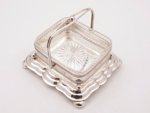 Victorian Silver Plated Butter Dish Circa 1890