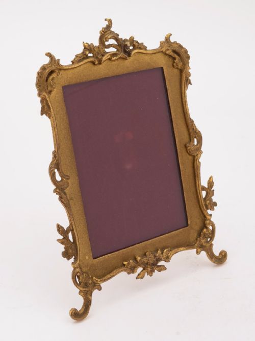 French Gold Gilt Brass Photo Frame Circa 1900