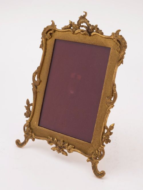 French Gold Gilt Brass Photo Frame Circa 1900