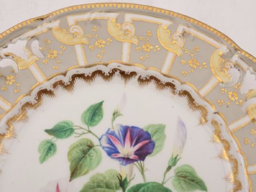 Set of 4 Victorian Dessert Plates Circa 1890