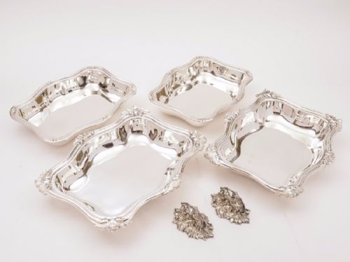 Pair of Victorian Silver Plated Entree Dishes Circa 1890