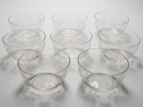 Set of 8 Edwardian Finger Bowls Circa 1905