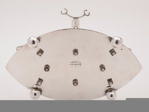 Novelty Swan Silver Plated Egg Cruet Circa 1900