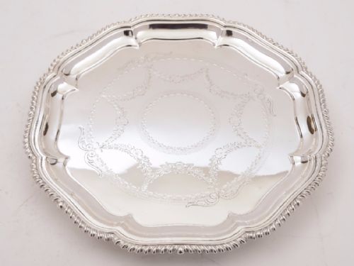 Victorian Silver Plated Salver Circa 1890