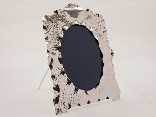 Large Silver Plated Arts & Crafts Photo Frame