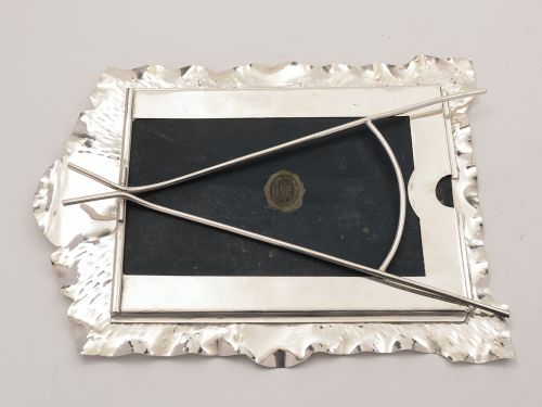 Large Silver Plated Arts & Crafts Photo Frame